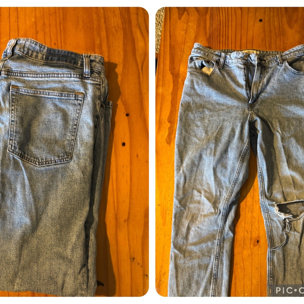Abercrombie & Fitch Light Blue Straight Leg Jeans